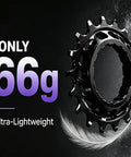 Single Speed Conversion Kit For Shimano HG Freehub With CNC 7075 Aluminum Cog, ultra-lightweight 66g, black.