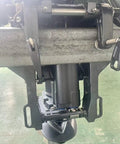 Close-up of hydraulic lift mechanism on 40 HP 2 Stroke Outboard Motor With Electric Start And Hydraulic Lift Reliable Marine Engine For Small To Medium Boats Dinghies And Inflatable Watercraft