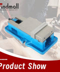 Beefy 3 Inch Precision Milling Vise Without Base For Milling Shaping And Drilling Machines, heavy-duty metal clamp on workbench.