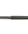 Side view of Go-To High Speed Steel Tap for threads, left hand, one-half inch, 10 TPI, manual tapping tool for CNC machines.