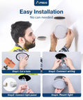 Installation steps for Go To 24 Pack Ultra Thin 6 Inch LED Recessed Downlights With Junction Box 5CCT Color Temperatures 2700K To 5000K Dimmable Canless Wafer