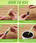 Instructions on using a seed dispenser from 19 Piece Mini Seed Spreader Set And Seed Dispenser With Five Dial Settings Handy Handheld Seed Spreaders
