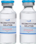 Reconstitution Solution 2-Pack - 30ml - Ultra Clean Solution in Premium Glass Vials | Made in USA, featuring transparent glass bottles.