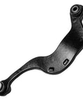 Close-up of a black rear control arm from 6 Piece Rear Control Arms Kit For Chevrolet Traverse GMC Acadia Limited Buick Enclave Saturn Outlook
