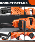 1 Inch High Torque Air Impact Wrench Dishing Out Maximum Beef With Up To 2580 Foot Pounds Of Loosening Power And A Lightning Quick 5000 Rpm Spindle crafted for tough tasks, featuring adjustable side handle and control switch.
