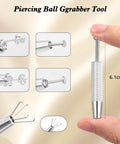 Piercing Ball Grabber Tool Kit For Jewelry Changes Must Have Internal And External Threaded Inserts Non Threaded Inserts Perforated Ball Gripper shown with 6.1cm tool and grippers