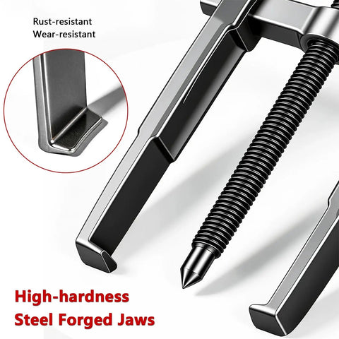 High-hardness steel jaws of Heavy Duty No Nonsense Adjustable Bearing Separator Removal Tool For Auto Repair And Machinery Maintenance