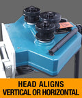 Variable Speed Ring Roll Bender For 2 Inch Tubing And 1.5 Inch Schedule 40 Pipe Upright Or Horizontal Bends