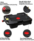 15 Gallon Low Profile Oil Drain Pan For Easy Oil Change 58 Quart Capacity Heavy Duty Automotive Drain Container with features