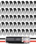 Fast Locking Wire Plug In Connector With Buckle For Quick Connects Flame Retardant Emergency Repair Kit Simple Push In Wiring For Home And Car No Tools Needed 50 Pack