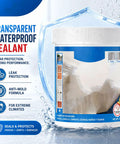 Knock Out Pesky Roof Drips With This Clear Multi Surface Waterproof Sealant For Exterior Walls Interior Tiles And Joints Fast Home Fix That Stops Water Cold In Seconds, 150g sealant tub with leak protection features.