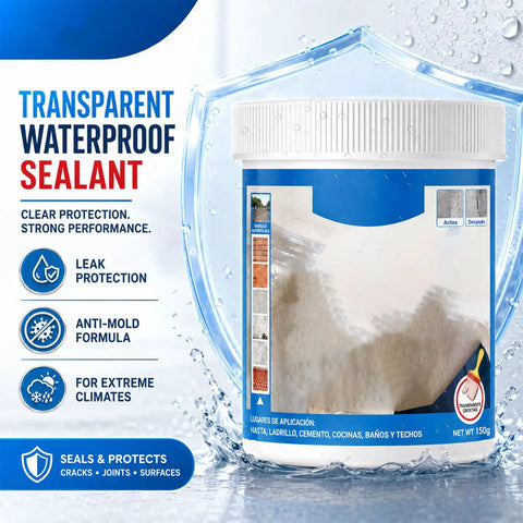 Knock Out Pesky Roof Drips With This Clear Multi Surface Waterproof Sealant For Exterior Walls Interior Tiles And Joints Fast Home Fix That Stops Water Cold In Seconds, 150g sealant tub with leak protection features.