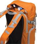 Ultra Cinch Camera Chamber Backpack For On The Go Photographers With Padded Secure Gear Compartment Quick Side Access Bright Orange