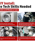 DR Quality Parts dryer gas valve ignition coil kit; 2-prong & 3-prong coils; four-step DIY install guide.