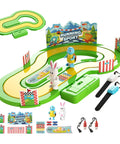 Two Player Wireless Track Motion Toy With Realistic Speed Sensing For Immersive Family Racing Fun Interactive Motion Game Competitive Or Cooperative Modes Easy Setup Keeps Everyone Active And Engaged, green plastic track set with turtle and rabbit figures