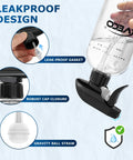 4 Pack 17oz Spray Bottles With 360 Degree Gravity Ball Straw For Upside Down Spraying, Leakproof design features
