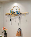Badass Wall Mount Coat Rack With Double Hooks For Home Setup Heavy Duty Metal Entryway Organization, decorative wall hooks with flowers.