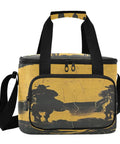 Insulated Leakproof Lunch Bag For Outdoors Large Cooler Tote with Western design print on 600D Oxford material