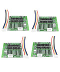 Heavy Duty 4 Pack 14.8V 4S 30A Bms Protection Board For 18650 Li Ion Cells Featuring Precise Voltage Monitoring and Smart Cutoff.