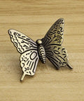 Antique bronze vintage butterfly knob, part of Pack Of 5 Vintage Butterfly Cabinet Door Knobs In Antique Bronze Finish With Retro Charm Decorative Drawer Pulls And Handles For Dresser Cabinet Closet Or Wardrobe A Glam Accent For Home Decor.