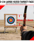 Archer aiming at 20 Pack Degradable Archery Targets Paper Made From Starch-Based Plastic, Standard 10 Ring Target, 80 X 80 Cm