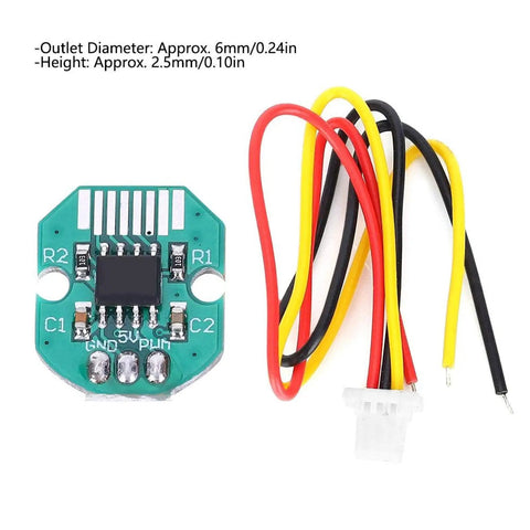 Absolute Value Encoder Set For PWM Motors With I2C Interface And 12 Bit Precision Ideal For Brushless PTZ Motors Fast Mode Plus Ready High Reliability Long Life Encoder For Precise Motion Control And Smooth Feedback featuring green PCB and colorful wires
