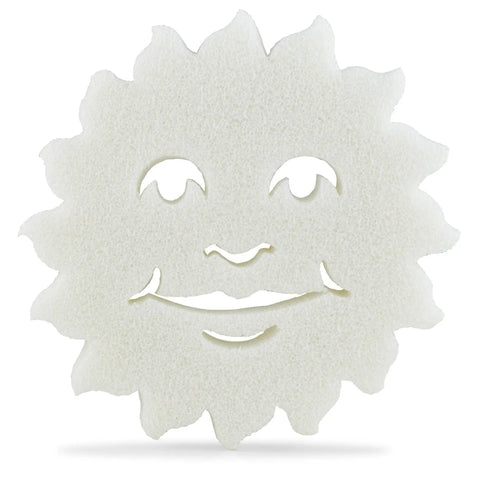 Sponge with sun face design, part of Pool Winterizing Kit For Above Ground And In Ground Pools All In One Chemistry Set Up To 15,000 Gallons
