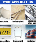 Various applications of Tough As Nails 410 Stainless Steel Self Tapping Screws for iron plate, hollow plate, and drying rack.