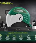 Powerful 2400W 3800RPM Chop Saw With 14 Inch Blade 45 Degree Adjustable Metal Cutting Angles For Heavy Duty Steel Cutting
