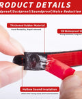 Close-up of 40 Feet Rubber Weather Stripping Door Seal Strip Self Adhesive D Shape showcasing rubber, 3M glue, and insulation features.