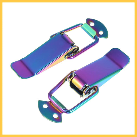 Universal Car Bumper Security Hook Clips Set Quick Release Fasteners For Trunk Bumpers And Fenders Multicolor 105x33mm Two Pack