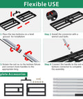 Assembly steps for Heavy Duty Lawn Leveling Rake 30 By 10 Inches With 78 Inch Adjustable Stainless Steel Handle