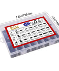 432 Piece All In One Must Have Nylon Hex Standoff Kit For PCBs And Motherboards With M2.5 M3 M4 in a clear plastic storage case