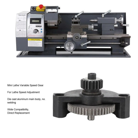 Top Rated Variable Speed Spindle Gear Replacement For Eujgoov 0618 Mini Lathe, durable die cast aluminum gear for woodworking.