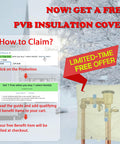 Instructions for claiming free PVB insulation cover with the Upgraded Three Quarter Inch 720A Pressure Vacuum Breaker Assembly offer.