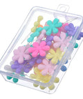 30 Piece Needle Threader Set With Clear Box Multicolor Flower Head Wire Loop Threaders For Hand Sewing And Machine Use TecUnite