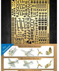 US Navy Carrier Based Aircraft Set C Deluxe Etched Parts For Plastic Model Kits In One To Three Hundred Fifty Scale brass details