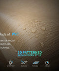 Brown Wood 3D Flower PVC Wall Panels Set Of 12 Covers 32 Sq Ft Dope Home Decor For Living Room Bedroom Office Lobby Easy Glue Or Command Strip Install showing water droplets on 3D texture