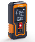 262 Ft Laser Tape Measure For Home DIYers And Real Estate Pros, Fast Accurate Readings Under 0.5s, Switch Between M In Ft And Front Or Rear Reference, Portable Pocket Laser Measuring Tool For Jobsites. Orange ABS laser distance measure with display.