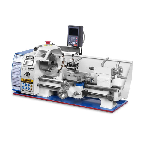 1.5 Inch Spindle Bore Metal Lathe With DRO, 8x16 Benchtop Lathe, 1.5 HP Brushless Motor, Variable Speed 0-2500 RPM Machine