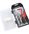 15 Piece M14x1.5 Thread Repair Kit With Helicoil Inserts, HSS Drill Bits And Taps For Auto Repair And Motorcycle Maintenance in box