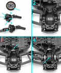 Beefed Up Steel Front And Rear Differential Gear Set For Traxxas 1 To 16 Scale Mini Maxx Mini Slash XRT VXL 3S Monster Truck Spiral Cut