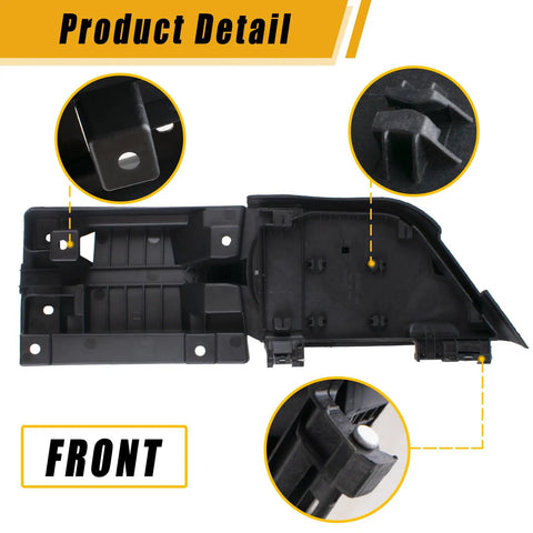 Ford Transit Fuel Filler Door Assembly internal detail, black ABS plastic, for 2015 to 2023 Transit 150 250 350 350HD, CK4Z-5427936-A.