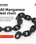 G80 Manganese steel chain with strong pulling force, used for Heavy Duty 1 Ton Electric Chain Hoist, 2200 LBS Beast Mode Lifter.