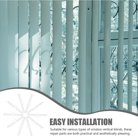 Vertical Blinds Replacement Kit With Double Hole Hangers For Easy Install DIY Friendly Durable Slats Repair Parts For Window Blinds Quick Blind Fixes And Home Decor Upgrade