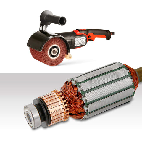 Heavy Duty Pro Grade Burnishing Polishing Machine Kit 1200W 110V Polisher Sander With 4 Nonwoven Wheels 80 120 240 360