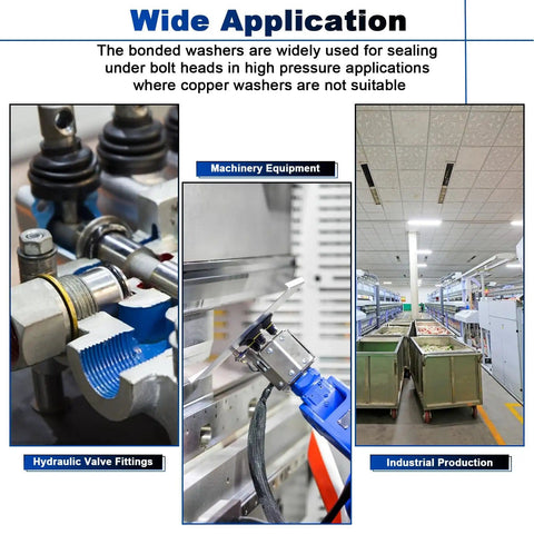 Wide application of 93 Piece AC Compressor Seal Washers Kit Nine Sizes For Your AC System Port Gaskets And O Rings Replacement