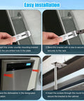 Steps for installing Top Shelf 2 Pack Dishwasher Mounting Brackets With Complete Screw Kit For Samsung Models.