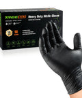 10 Mil Heavy Duty Black Nitrile Mechanic Gloves XL, 50 Count Pack for Rugged Grips and Torque, Built for Tough Jobs and Everyday Hand Protection and More, black glove and box