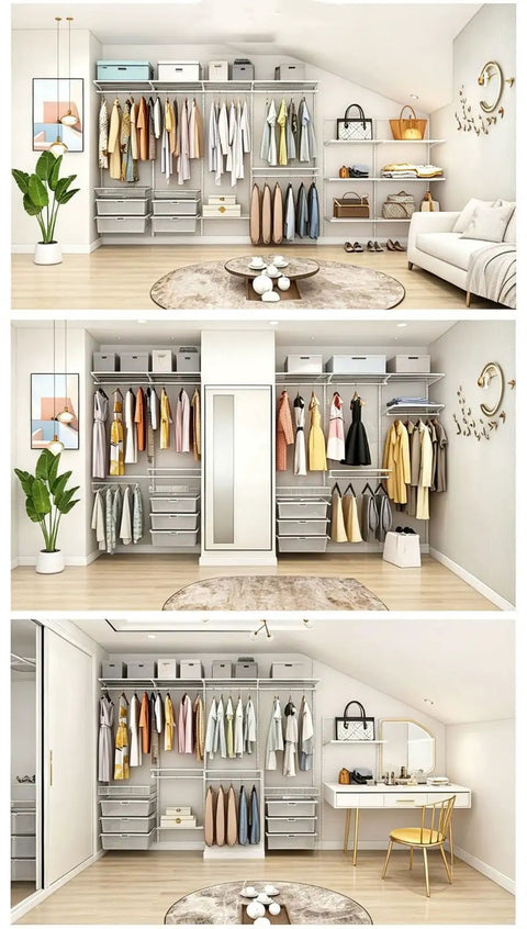 Closet Goals Wall Mounted Organizer Heavy Duty Metal Wire Shelving Expandable Rack Adjustable Rods For Clothes Hanging Laundry Mudroom Setup With Heavy Load Bearing Power To Organize Like A Pro